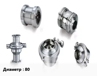 Клапан нержавеющий 80 Ру180 бабочка